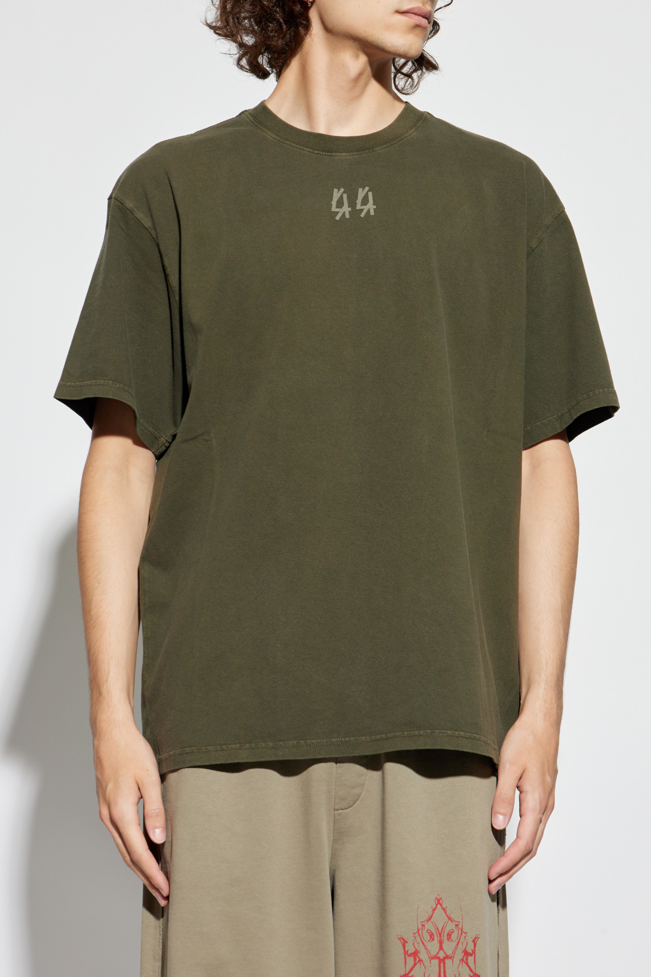 g-rap レアインディー T.GREEN / ORGANIZED KAOS Green T-shirt with logo 44 Label Group - Vitkac France